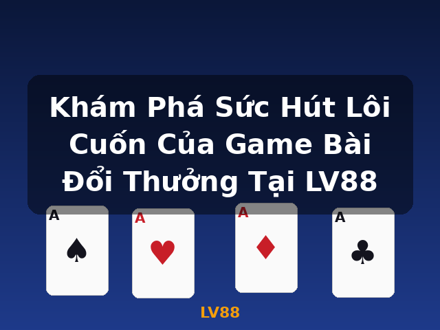 Khám Phá Sức Hút Lôi Cuốn Của Game Bài Đổi Thưởng Tại LV88 - LV88