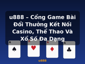 u888 – Cổng Game Bài Đổi Thưởng Kết Nối Casino, Thể Thao Và Xổ Số Đa Dạng - u888
