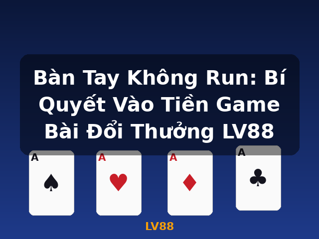 Bàn Tay Không Run: Bí Quyết Vào Tiền Game Bài Đổi Thưởng LV88 - LV88 Bàn Tay Không Run: Bí Quyết Vào Tiền Game Bài Đổi Thưởng LV88 - LV88