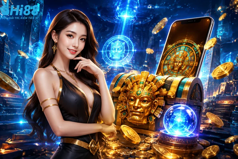 Các biểu tượng đặc biệt Wild và Scatter trong game kho báu Aztec HI88