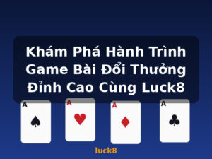 Khám Phá Hành Trình Game Bài Đổi Thưởng Đỉnh Cao Cùng Luck8 - luck8