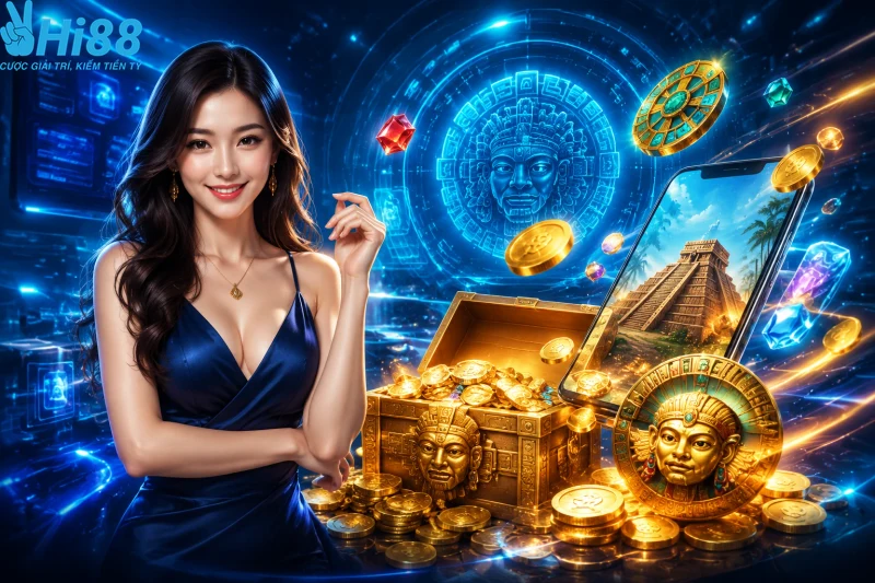 Sự khác biệt vượt trội của game nổ hũ kho báu Aztec tại nhà cái HI88